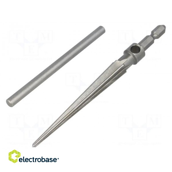Taper reamer | Blade: 55-58 HRC | carbon steel | Tool length: 127mm