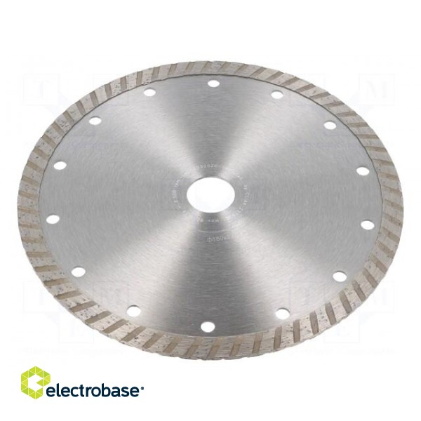 Cutting diamond wheel | Ø: 180mm | Øhole: 22.23mm | Disc thick: 3mm фото 2