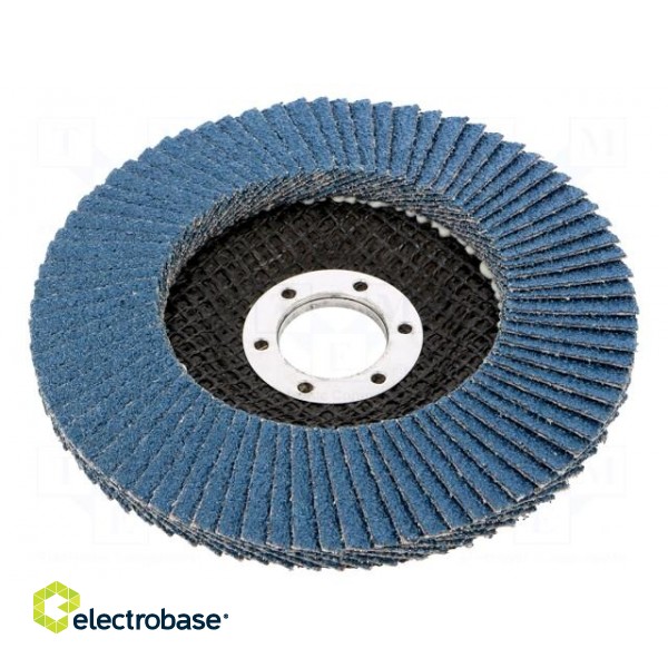Flap grinding wheels | Ø: 125mm | Øhole: 22.23mm | Granularity: 40 фото 1