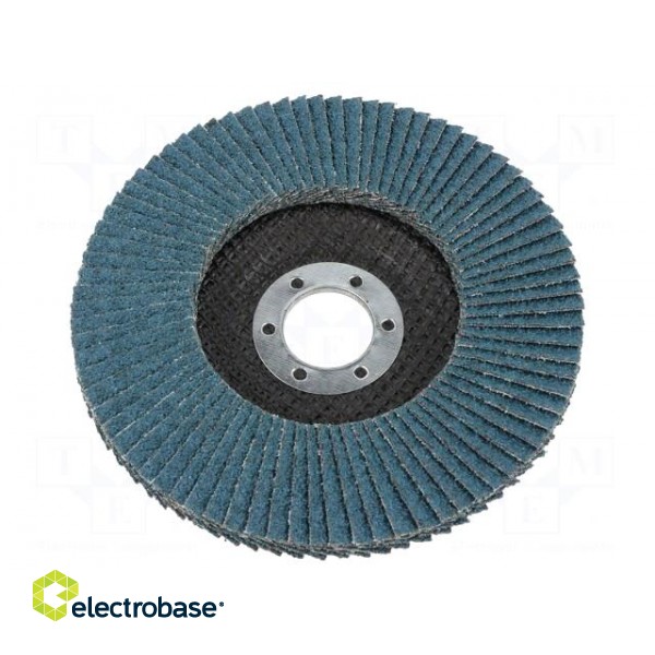 Flap grinding wheels | Ø: 125mm | Øhole: 22.23mm | Granularity: 40 фото 2