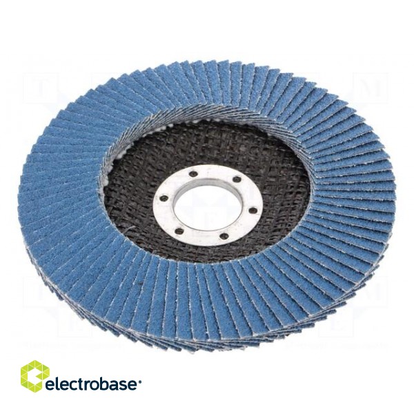 Flap grinding wheels | Ø: 125mm | Øhole: 22.23mm | Granularity: 60 image 1