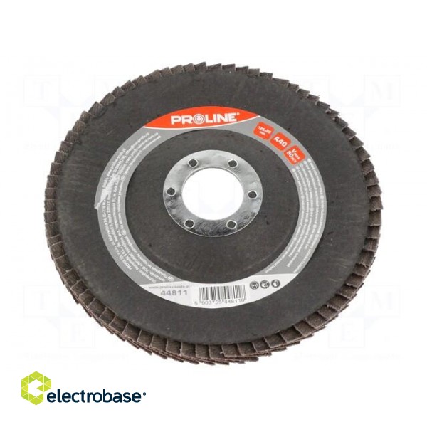 Flap grinding wheels | Ø: 125mm | Øhole: 22.2mm | Granularity: 40 image 1