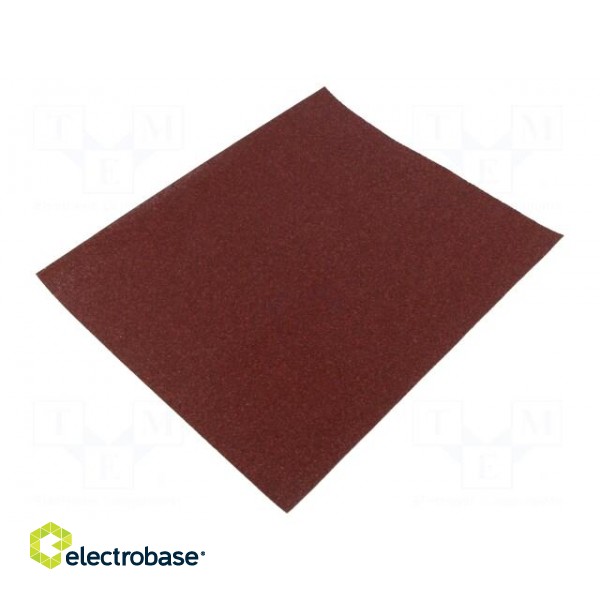 Cleaning cloth: sandpaper | Granularity: 60 | 230x280mm | 6s.