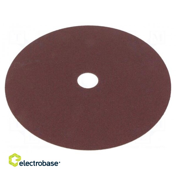 Sanding plate | Granularity: 100 | fiber | Ø180mm | 6pcs. image 2