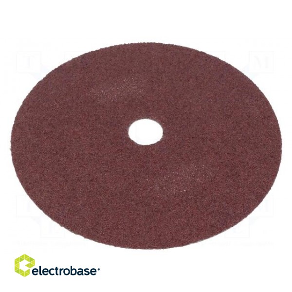 Sanding plate | Granularity: 36 | fiber | Ø180mm | 6pcs. image 2