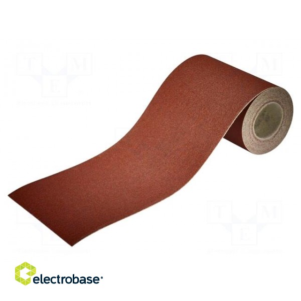 Sandpaper | Granularity: 120 | Mounting: bur | W: 115mm | L: 4m image 1