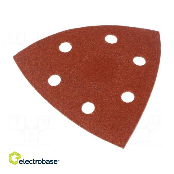 Sandpaper | Granularity: 120 | Mounting: bur | with holes | 93x93x93mm image 2