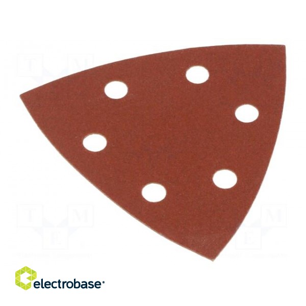 Sandpaper | Granularity: 240 | Mounting: bur | with holes | 93x93x93mm image 2