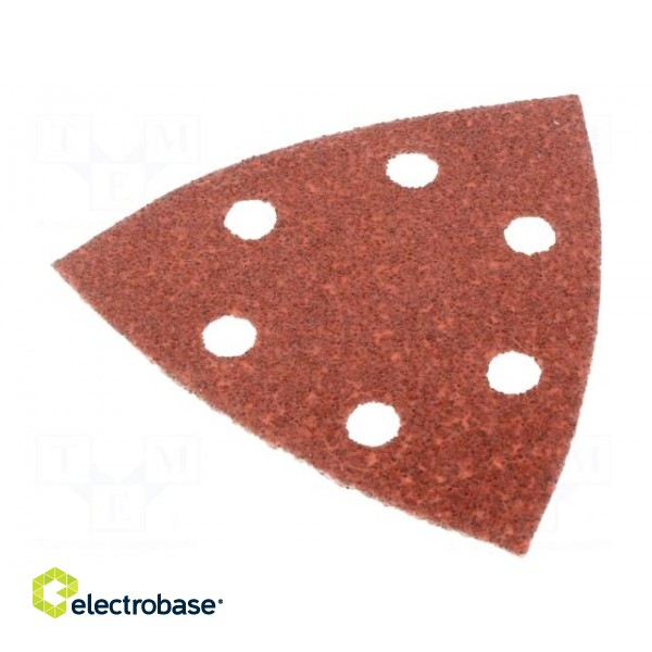 Sandpaper | Granularity: 40 | Mounting: bur | with holes | 93x93x93mm image 2