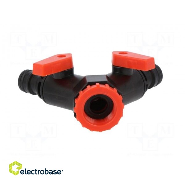 Y-connector | Mat: ABS | Size: 1/2" | V: with valve paveikslėlis 5