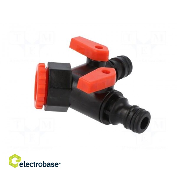 Y-connector | Mat: ABS | Size: 1/2" | V: with valve image 7