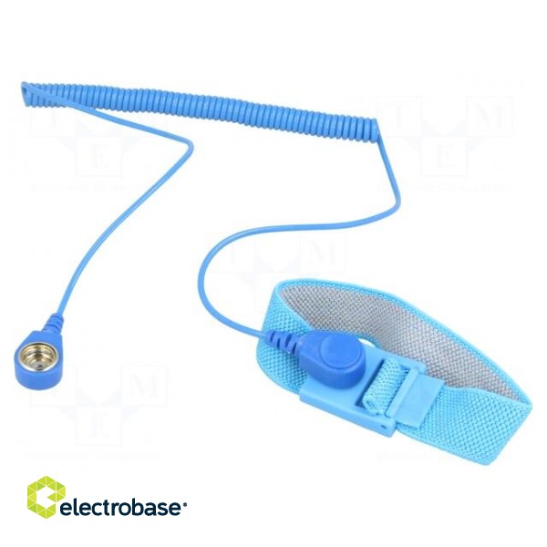 Wristband | ESD | Features: antialergic | 1MΩ | 10mm