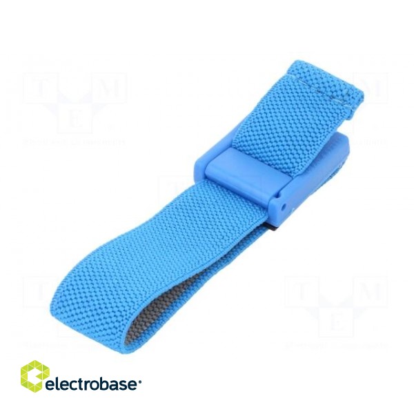 Wristband | ESD | Features: antialergic | blue | Kit: ESD wirstband