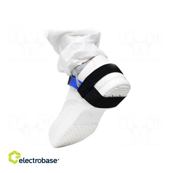 ESD shoe grounder | ESD | 1pcs | blue | Mounting: clip