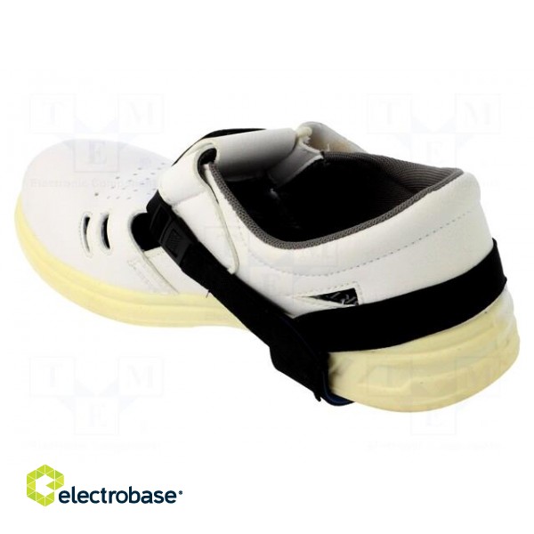 ESD shoe grounder | ESD | 1pcs | black,blue | Mounting: clip фото 3
