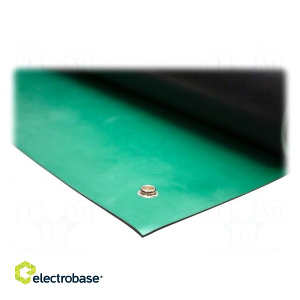 Bench mat | ESD | L: 1.2m | W: 0.6m | Thk: 2mm | rubber | green | 