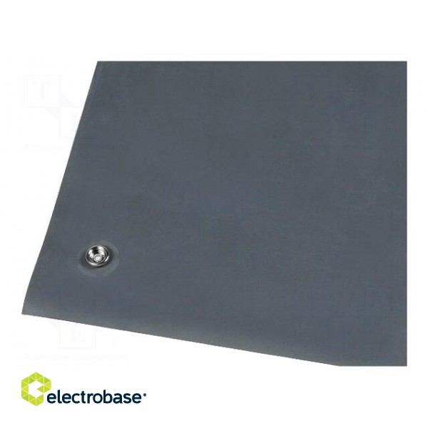 Bench mat | ESD | 600x1200mm | Thk: 1.7mm | Mat: Nitrile™ rubber | grey