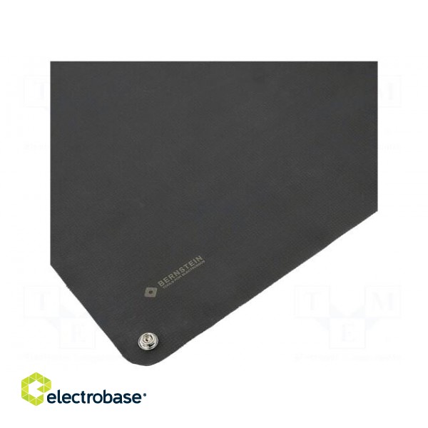 Bench mat | ESD | L: 500mm | W: 400mm | Thk: 0.5mm | black | 70°C