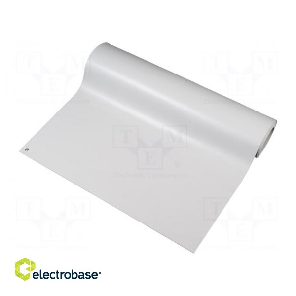 Bench mat | ESD | L: 5m | W: 0.9m | Thk: 3.2mm | PVC,vinyl | grey | 