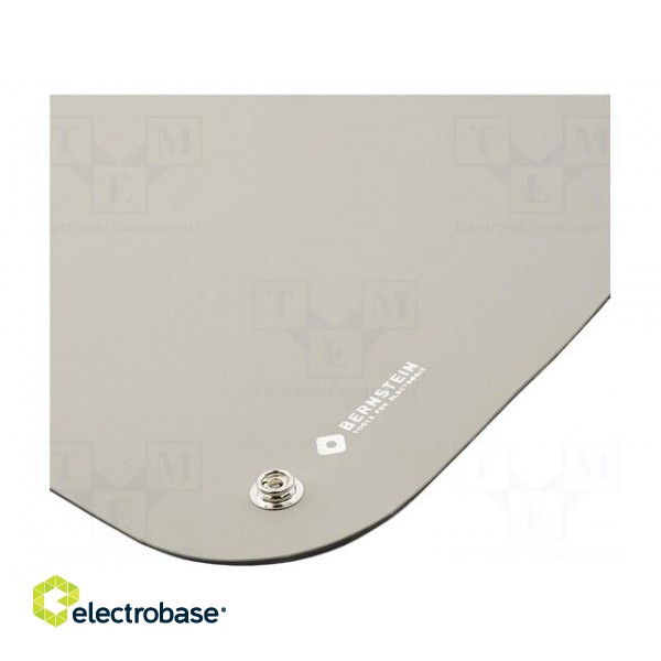 Bench mat | ESD | L: 900mm | W: 610mm | Thk: 2mm | grey (bright) | 60°C