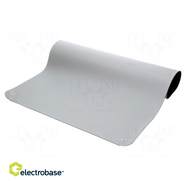 Bench mat | ESD | 600x1200mm | Thk: 2mm | grey (bright) image 1