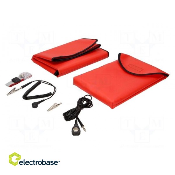 Portable service kit | ESD | 600x600mm | Features: pocket | Mat: vinyl