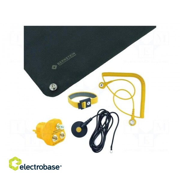 Protective bench kit | ESD | L: 500mm | W: 400mm | Thk: 0.5mm | black