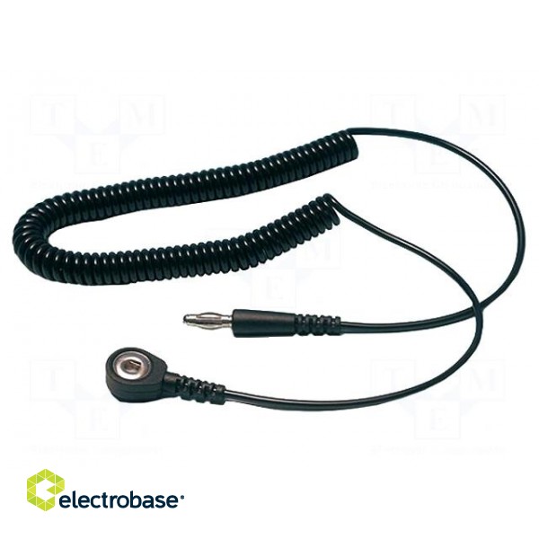 Connection cable | ESD,coiled | 1MΩ | 1.5m