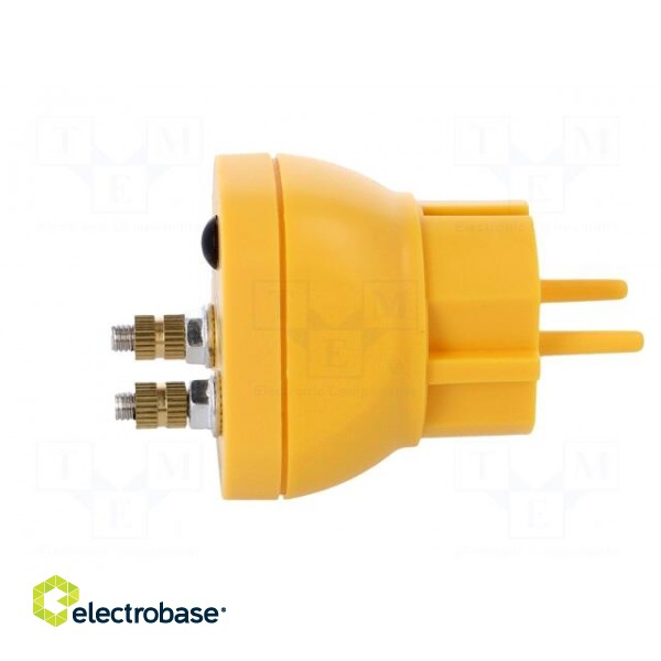 Earthing plug | ESD | Features: M5 screw x2 | 1MΩ | Plug: EU image 3