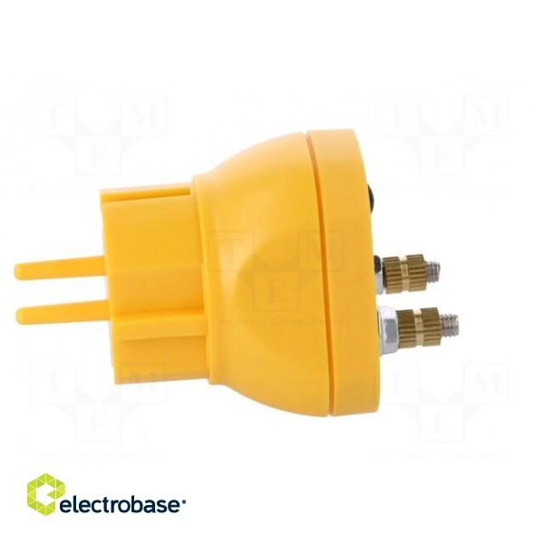 Earthing plug | ESD | Features: M5 screw x2 | 1MΩ | Plug: EU image 7