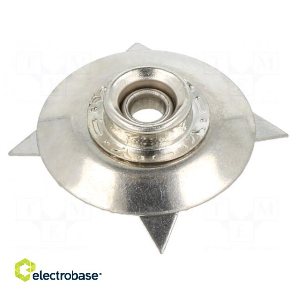 Male press stud | ESD | 10pcs | Application: designed for ESD mats image 1