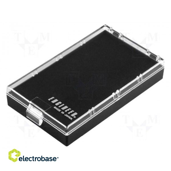 Conductive storage box for ICs | ESD | L: 75mm | W: 130mm | H: 14mm