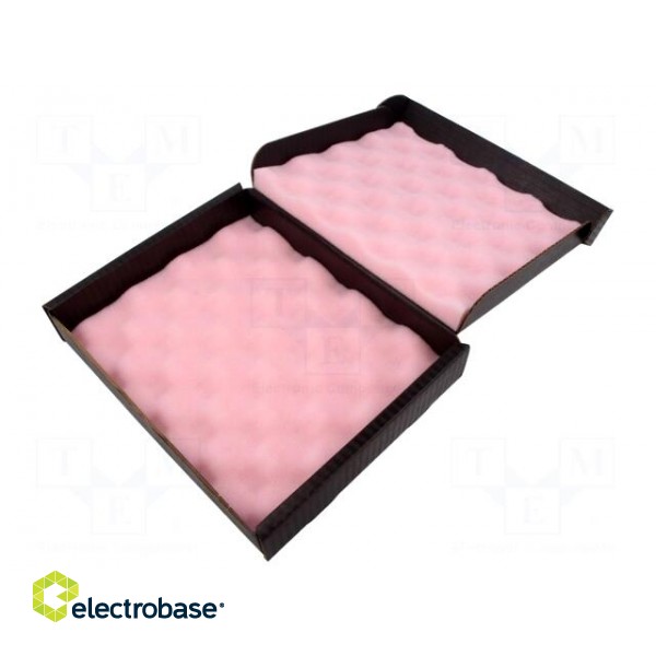 Box with foam lining | ESD | 191x229x38mm | Features: conductive image 1