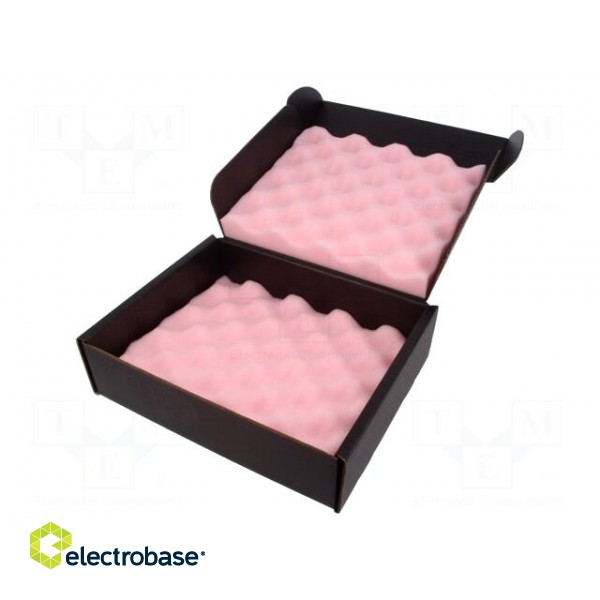 Box with foam lining | ESD | 191x229x64mm | Features: conductive image 1