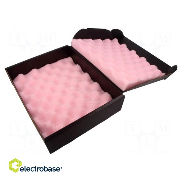Box with foam lining | ESD | 216x267x64mm | Features: conductive paveikslėlis 1