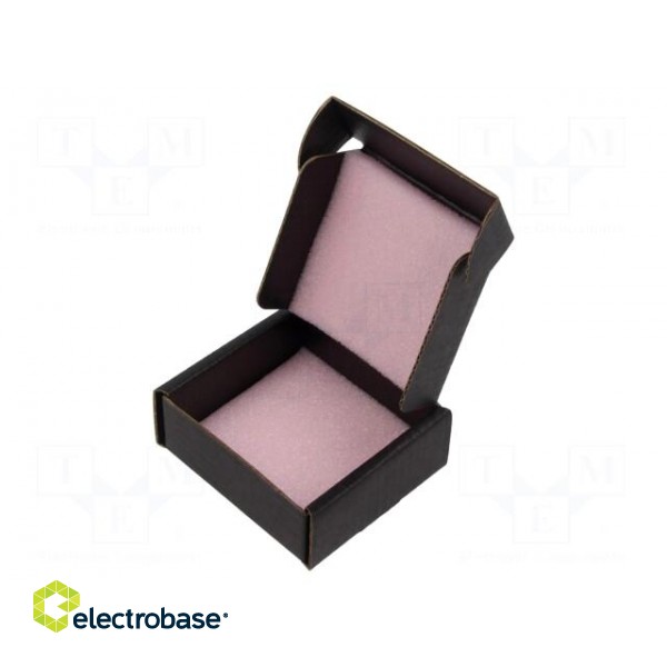 Box with foam lining | ESD | 60x60x25mm | Features: conductive