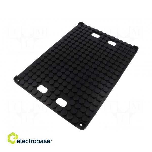 Conductive PCB rack | ESD | 357x257x14mm | black | 100°C image 1