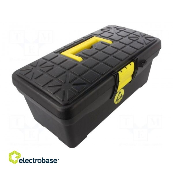 Container: toolbox | ESD | black,yellow | 350x180x150mm image 1