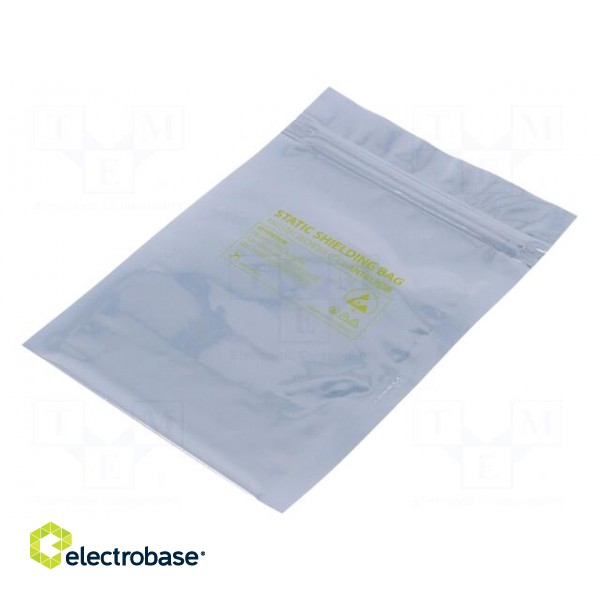 Protection bag | ESD | L: 127mm | W: 76mm | Thk: 75um | 100pcs | 