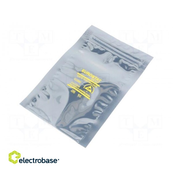 Protection bag | ESD | L: 127mm | W: 76mm | Thk: 76um | IEC 61340-5-1