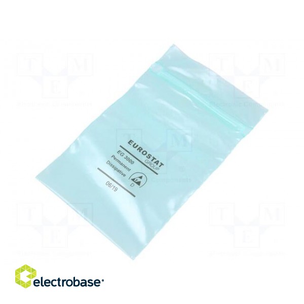 Protection bag | ESD | L: 203mm | W: 127mm | Thk: 75um | polyetylene