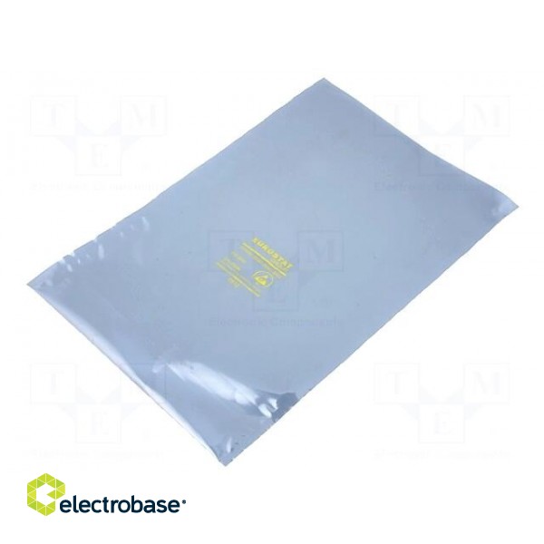 Protection bag | ESD | L: 254mm | W: 152mm | Thk: 50um | Features: open