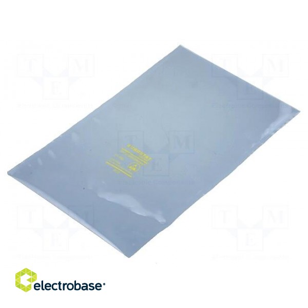 Protection bag | ESD | L: 254mm | W: 152mm | Thk: 76um | Features: open