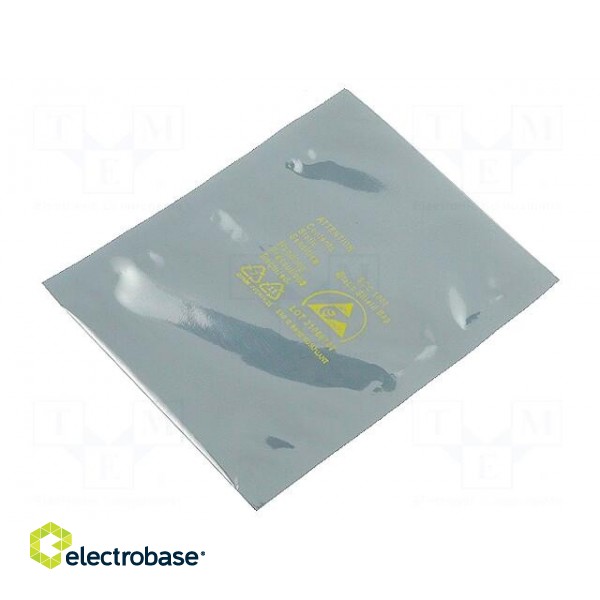 Protection bag | ESD | L: 304mm | W: 229mm | Thk: 79um | Features: open