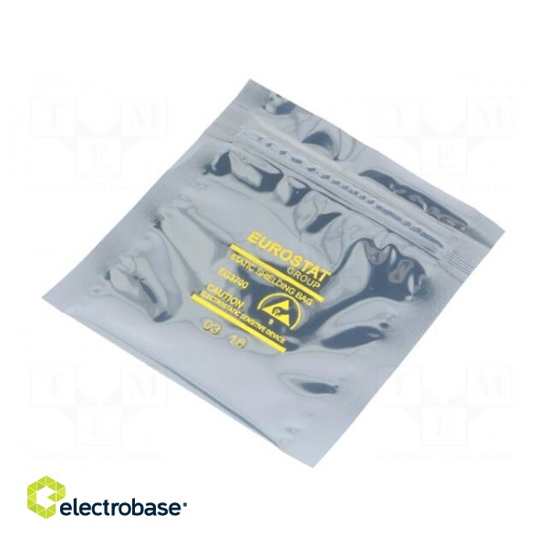 Protection bag | ESD | L: 76mm | W: 76mm | Thk: 76um | Features: self-seal