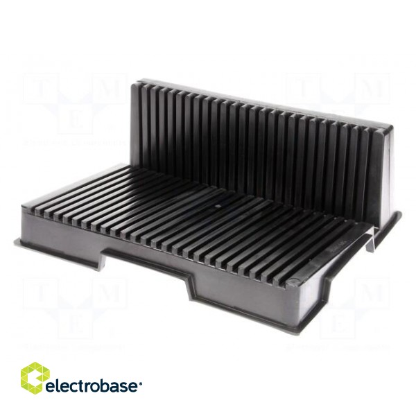 Conductive PCB rack | ESD | 205x265x95mm | black