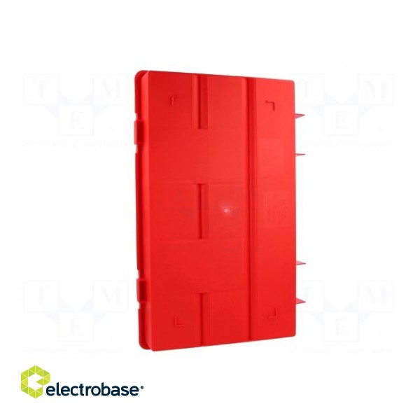 Container: compartment box | 290x185x46mm | red | polypropylene paveikslėlis 4