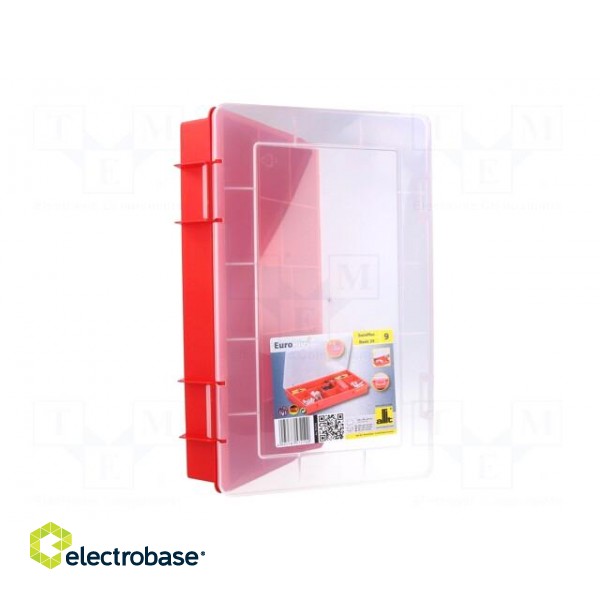 Container: compartment box | 290x185x46mm | red | polypropylene image 7