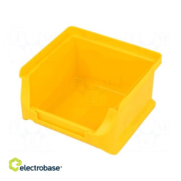 Container: workshop | yellow | plastic | H: 60mm | W: 102mm | D: 100mm фото 1