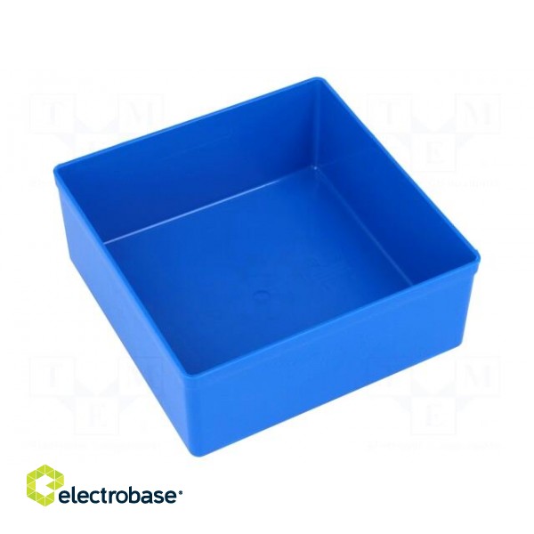Container: for boxes | 108x108x45mm | blue | polystyrene